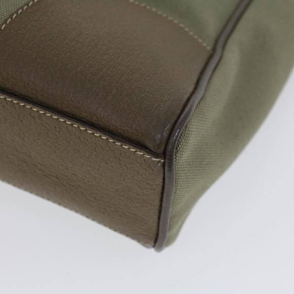 PRADA Hand Bag Canvas Leather Green Auth 53252 - Picture 9 of 16